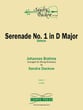 Serenade #1 in D Major Orchestra sheet music cover